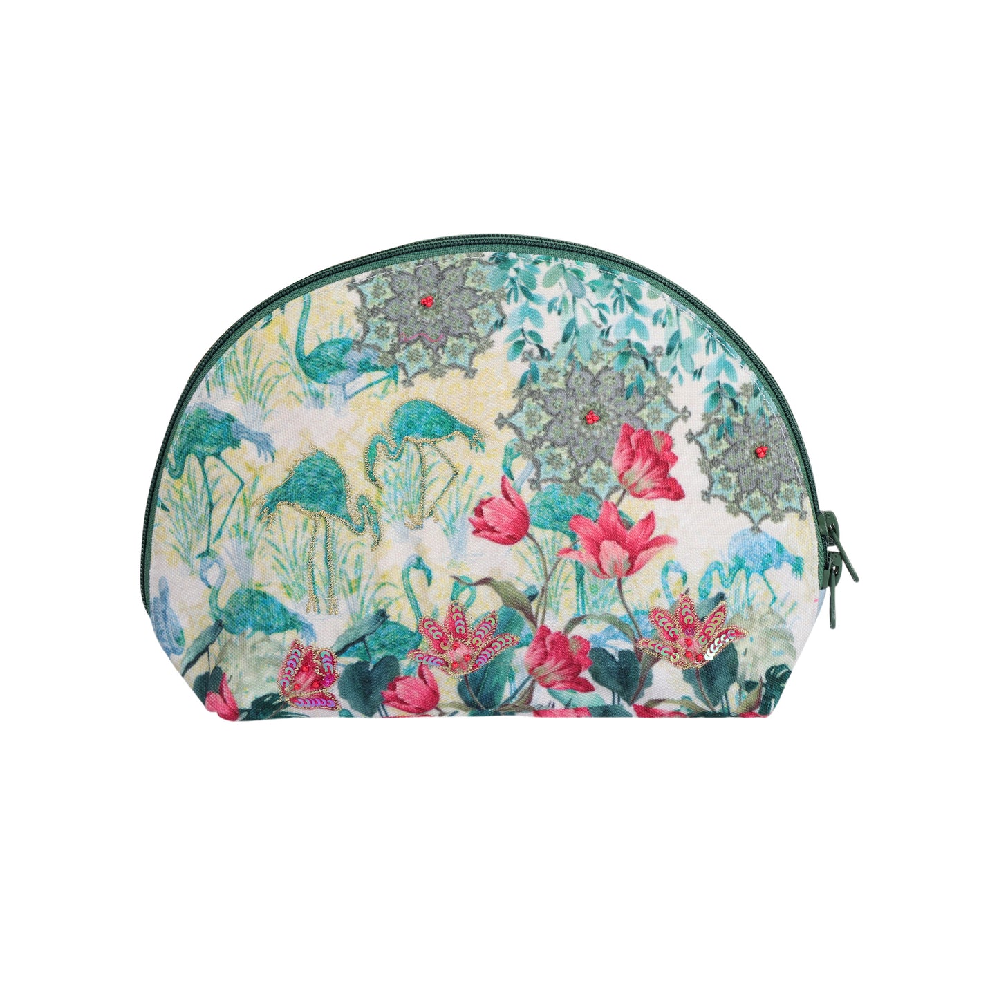 Blooming Wetland Cosmetic Pouch