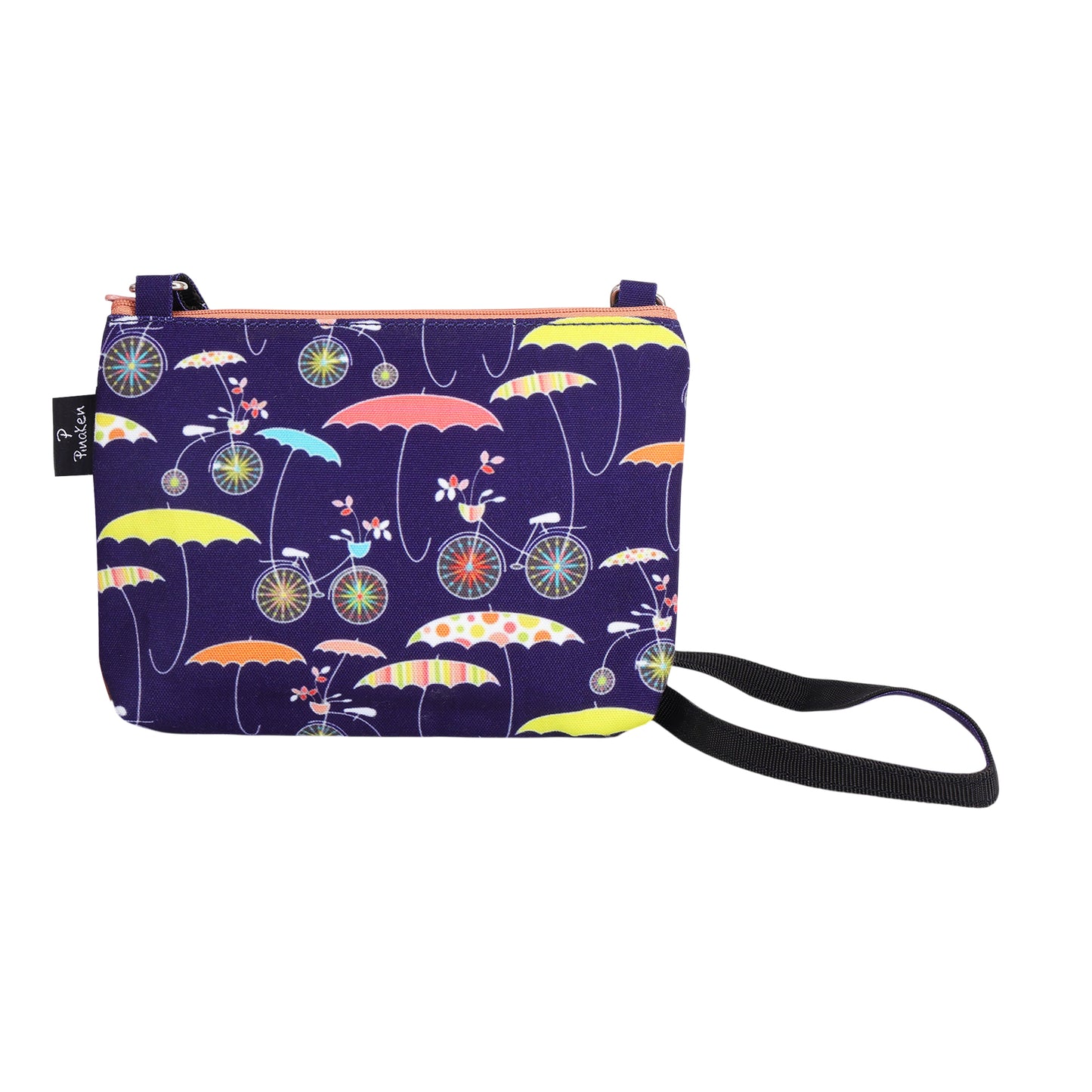 Moonlit Umbrella Ride Crossbody Pouch
