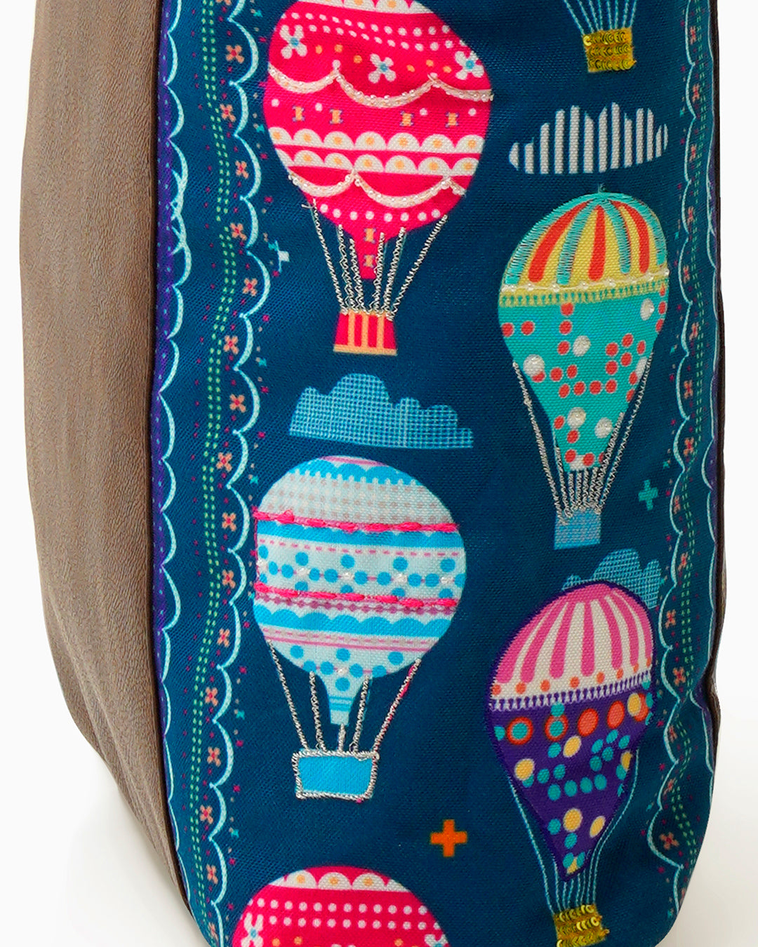 HIGH ON HAPPINESSS HOULDER TOTE BAG WITH VEGAN LEATHER