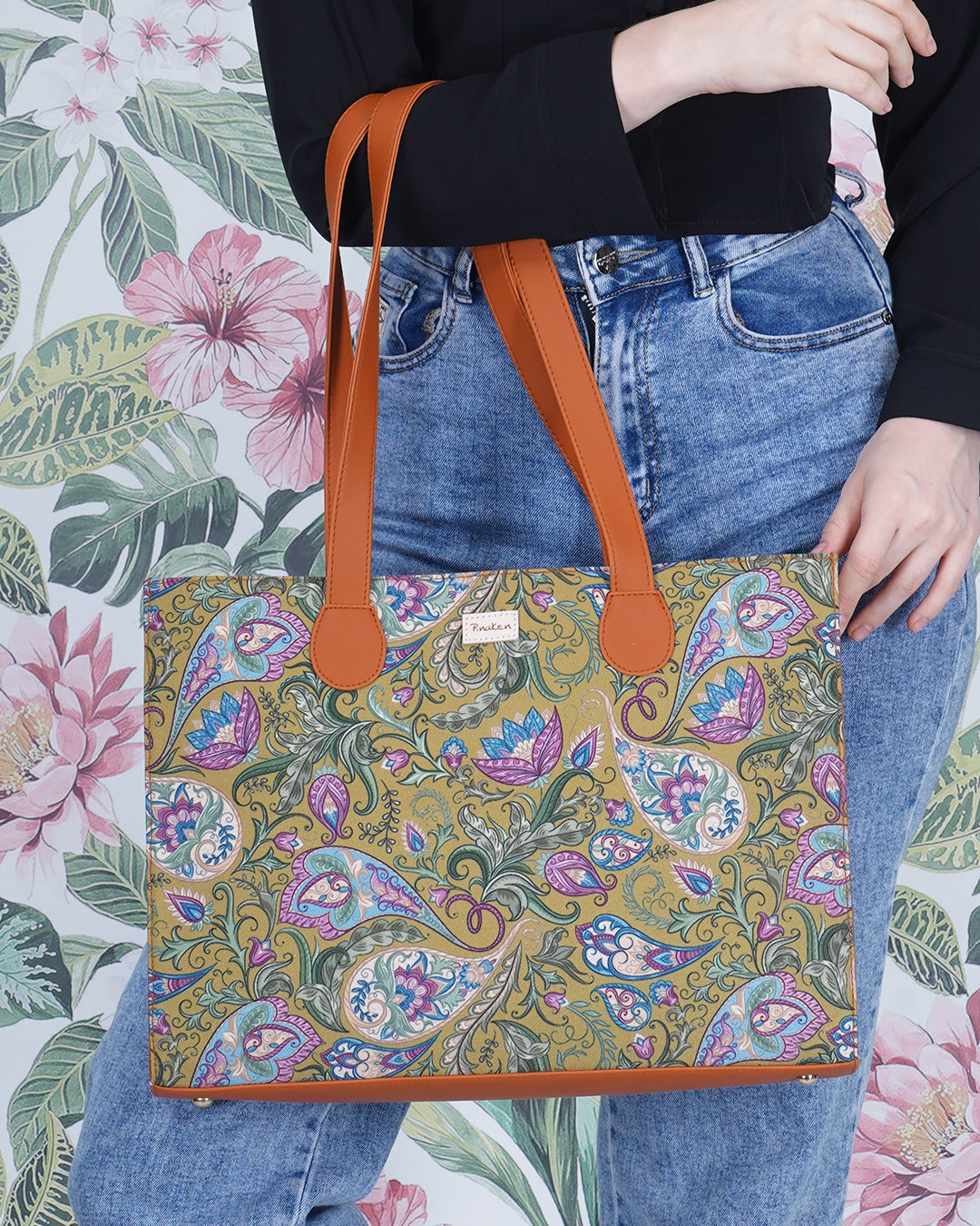 Classic Paisely Office Tote Bag Without Embroidery