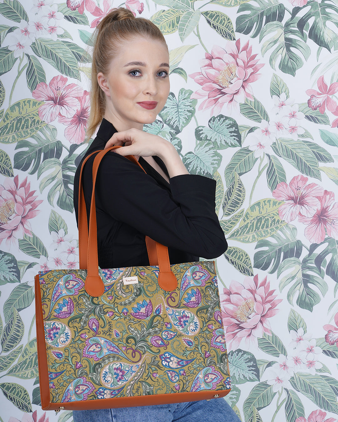 Classic Paisely Office Tote Bag Without Embroidery