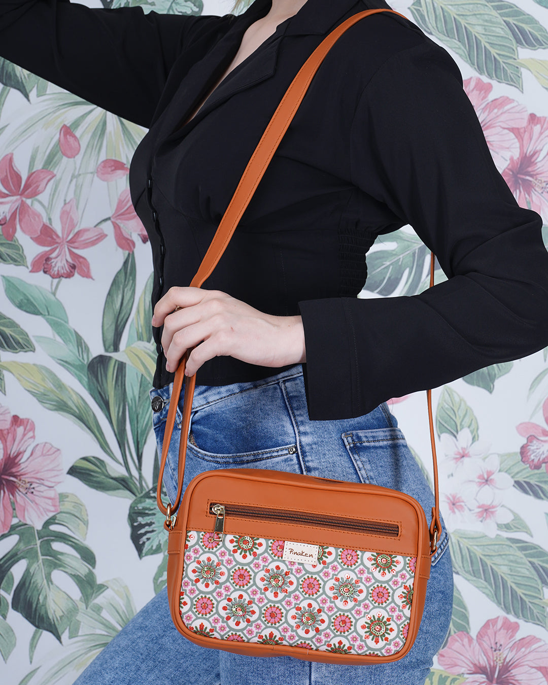Suzani Box Sling Bag