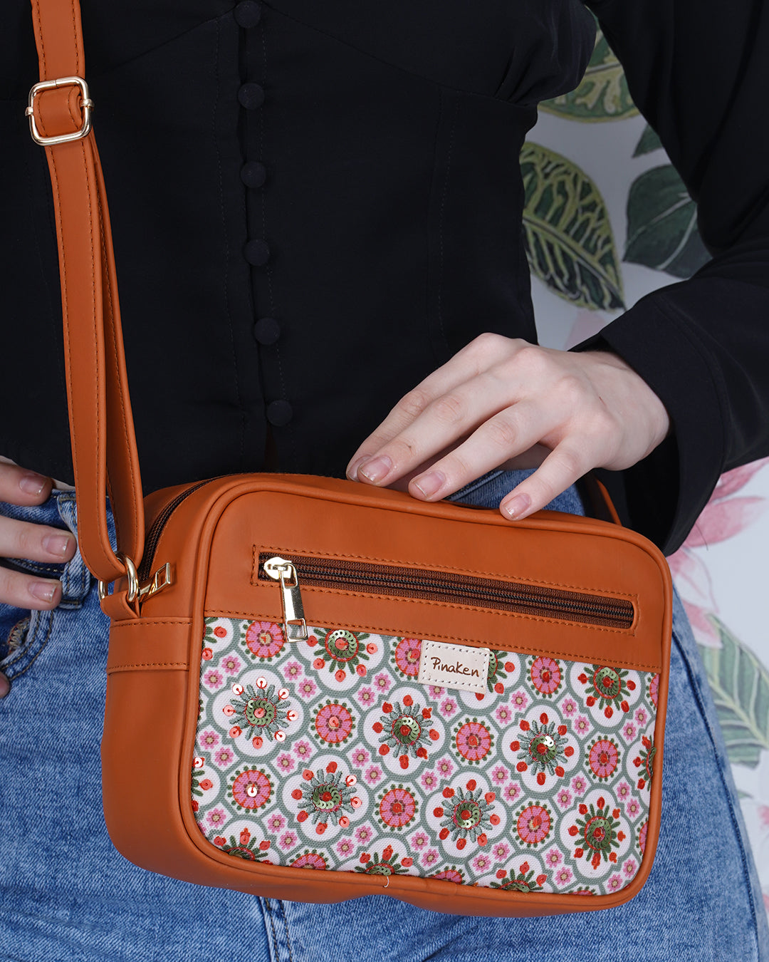 Suzani Box Sling Bag