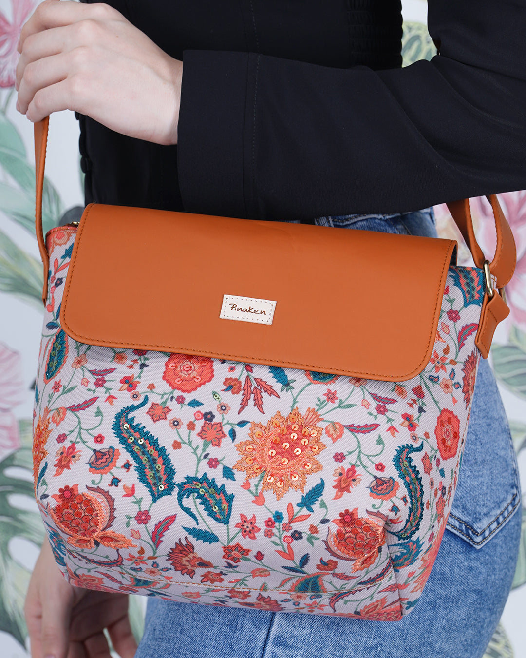 Jacobean Bucket Sling Bag