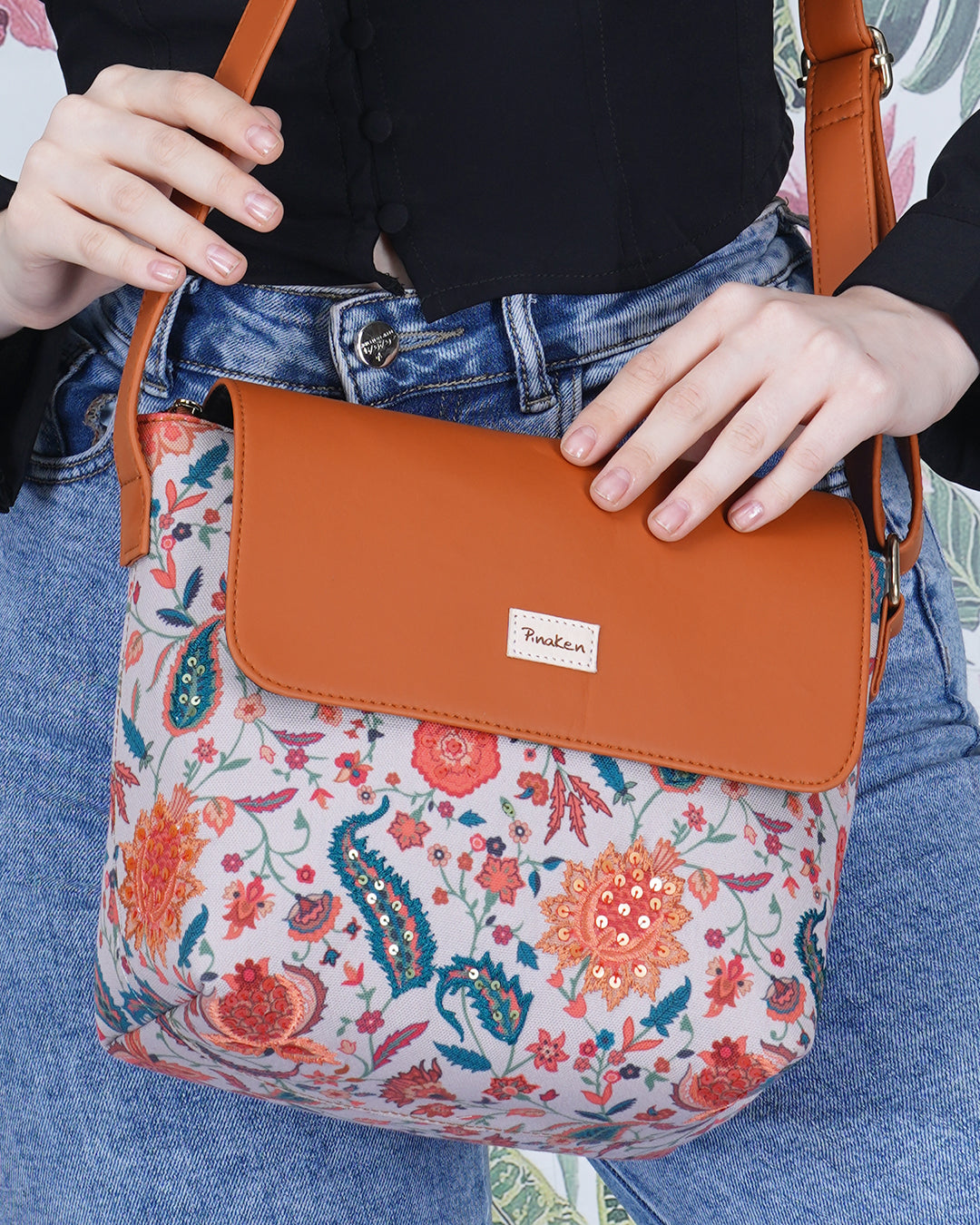 Jacobean Bucket Sling Bag
