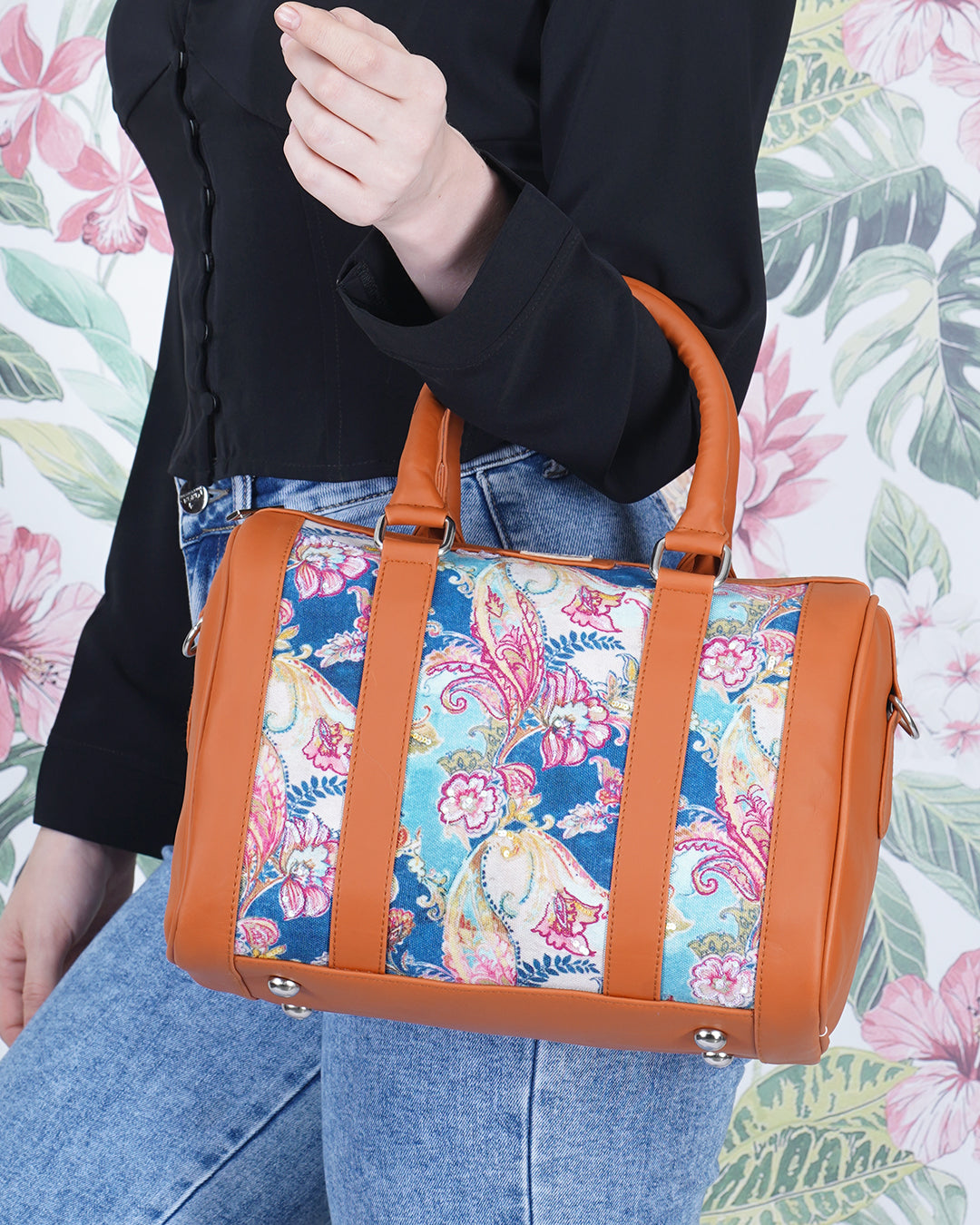 Floral Paisley Duffle Bag