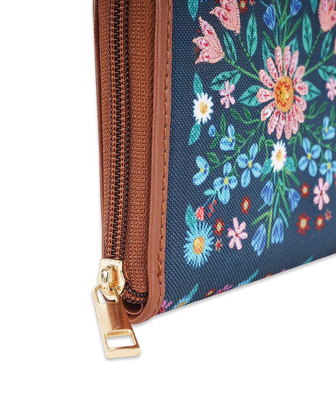 Party Floral Top Zip Wallet