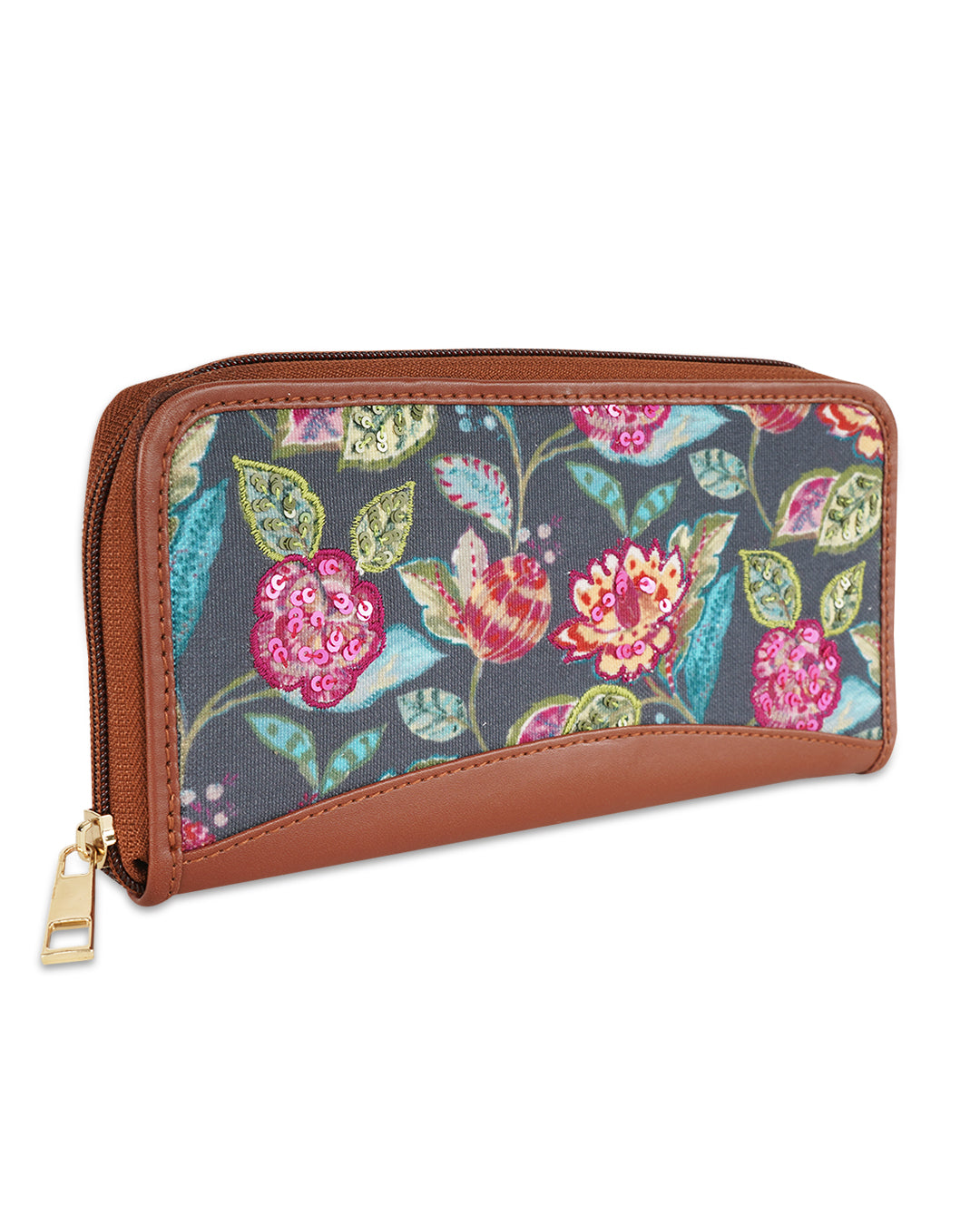 Fairy Garden Top Zip Cluth Wallet
