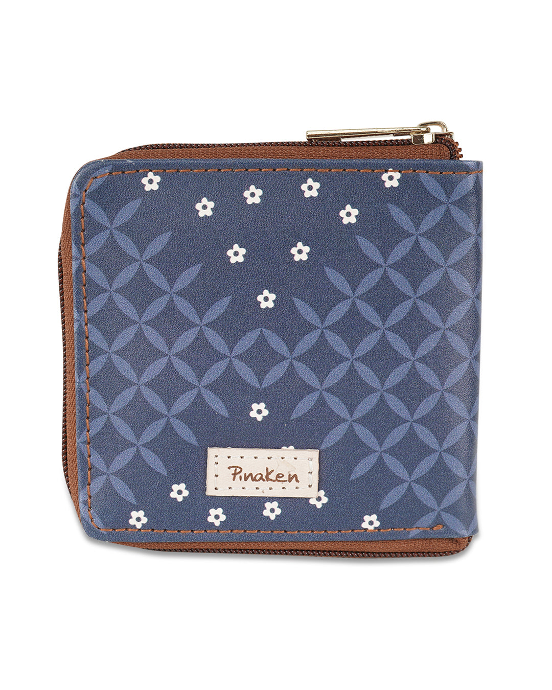Hamsa Side Zip Vegan Leather Wallet
