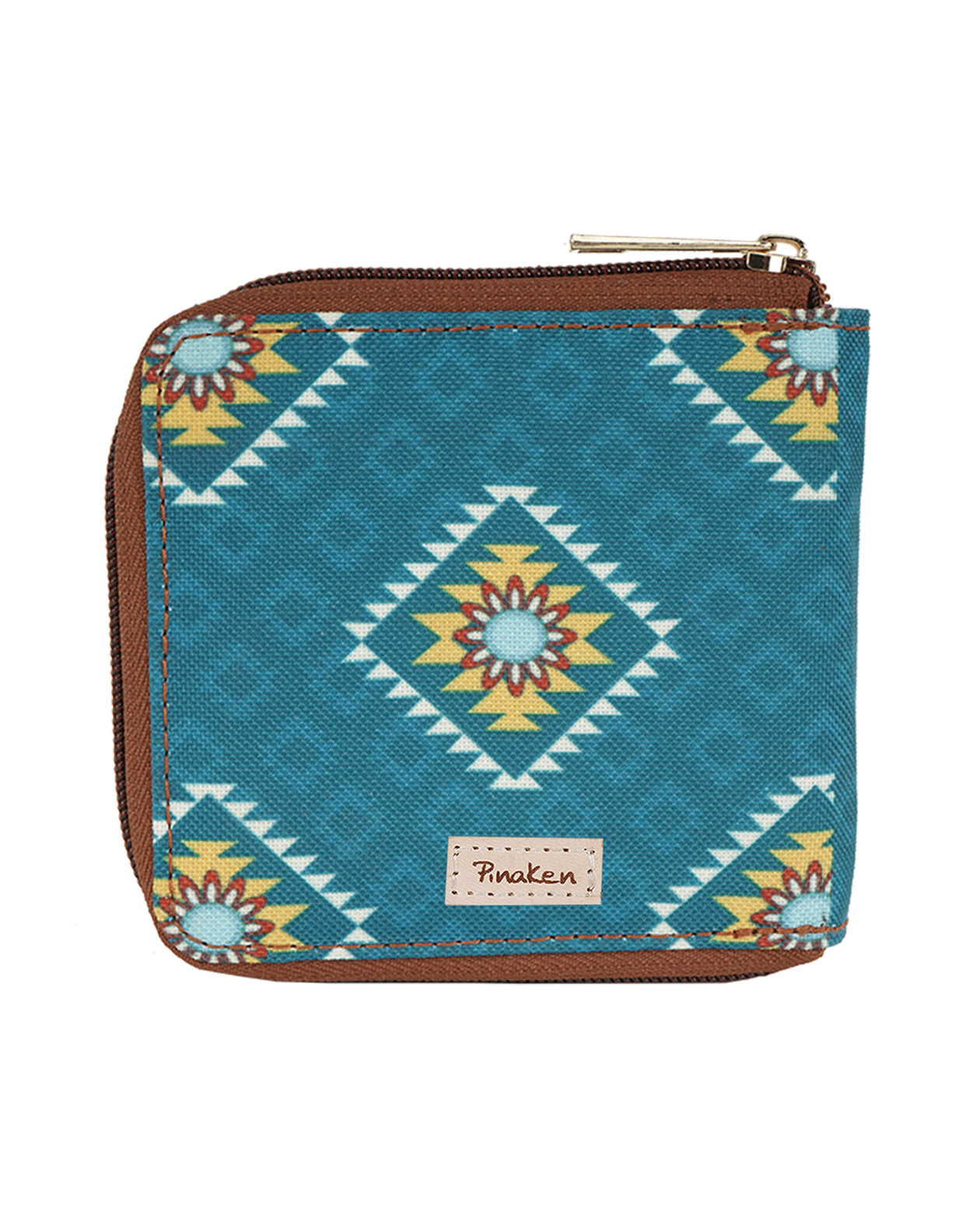 Jumbo Trunk Side Zip Canvas Wallet