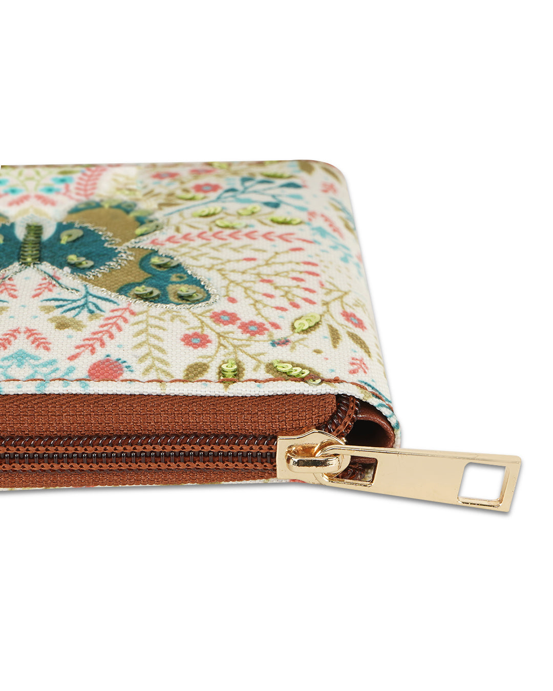 Magical Butterfly Side Zip Canvas Wallet