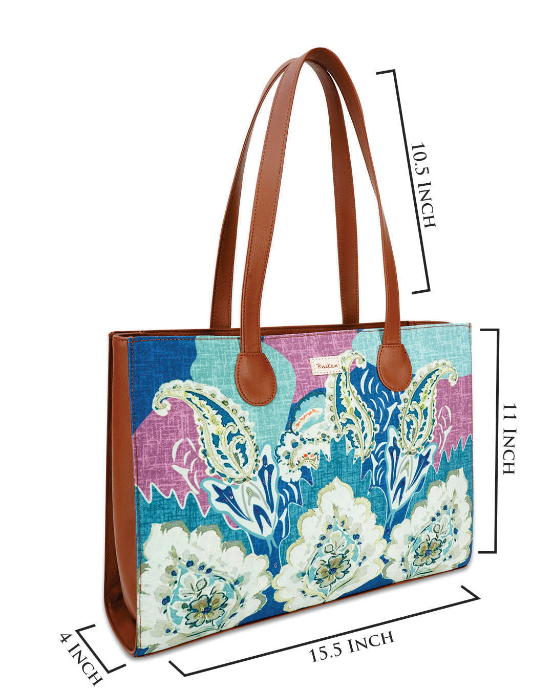 Paisley Elegance Office Tote Bag