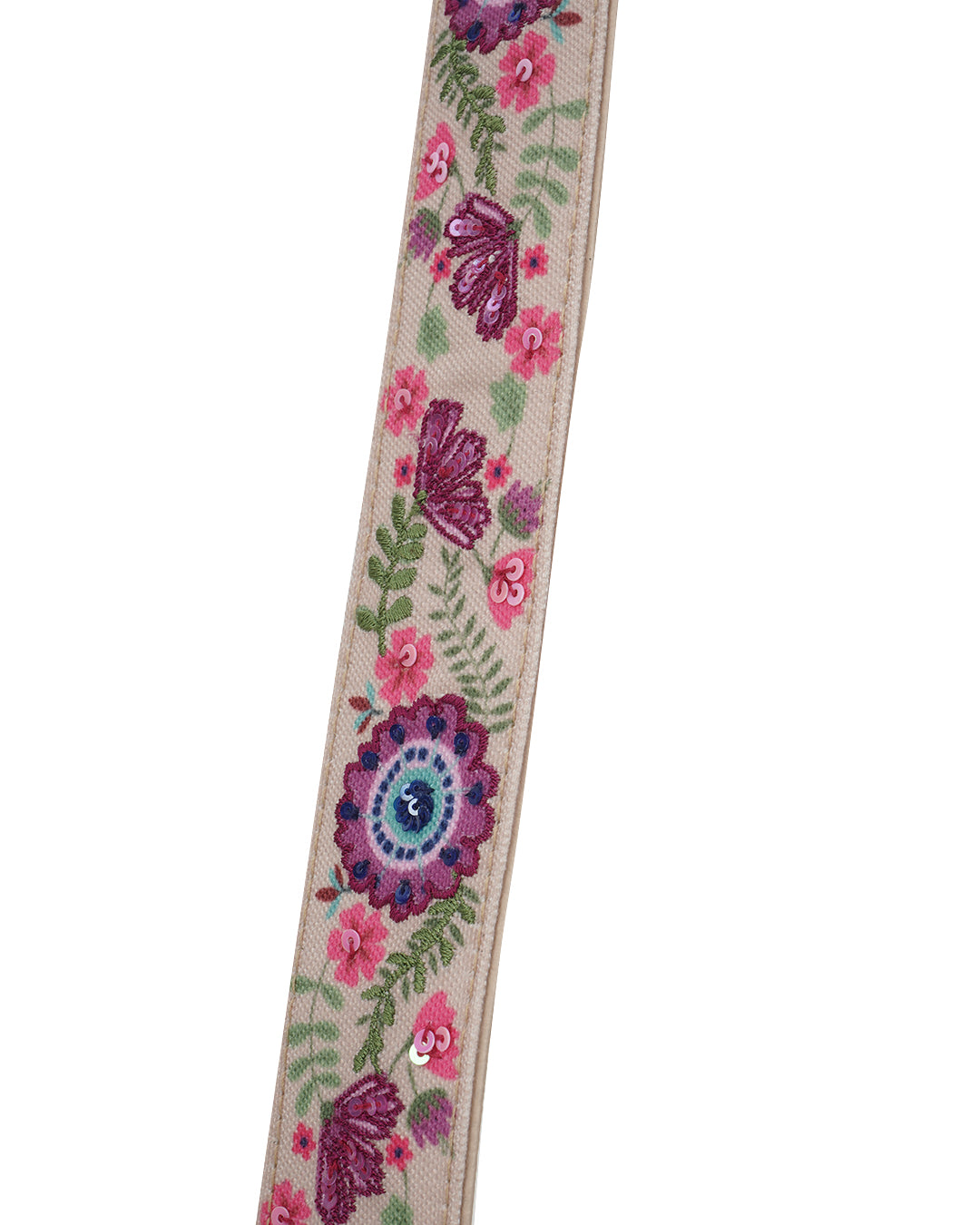 Flortage Embroidered Handle Sling Bag