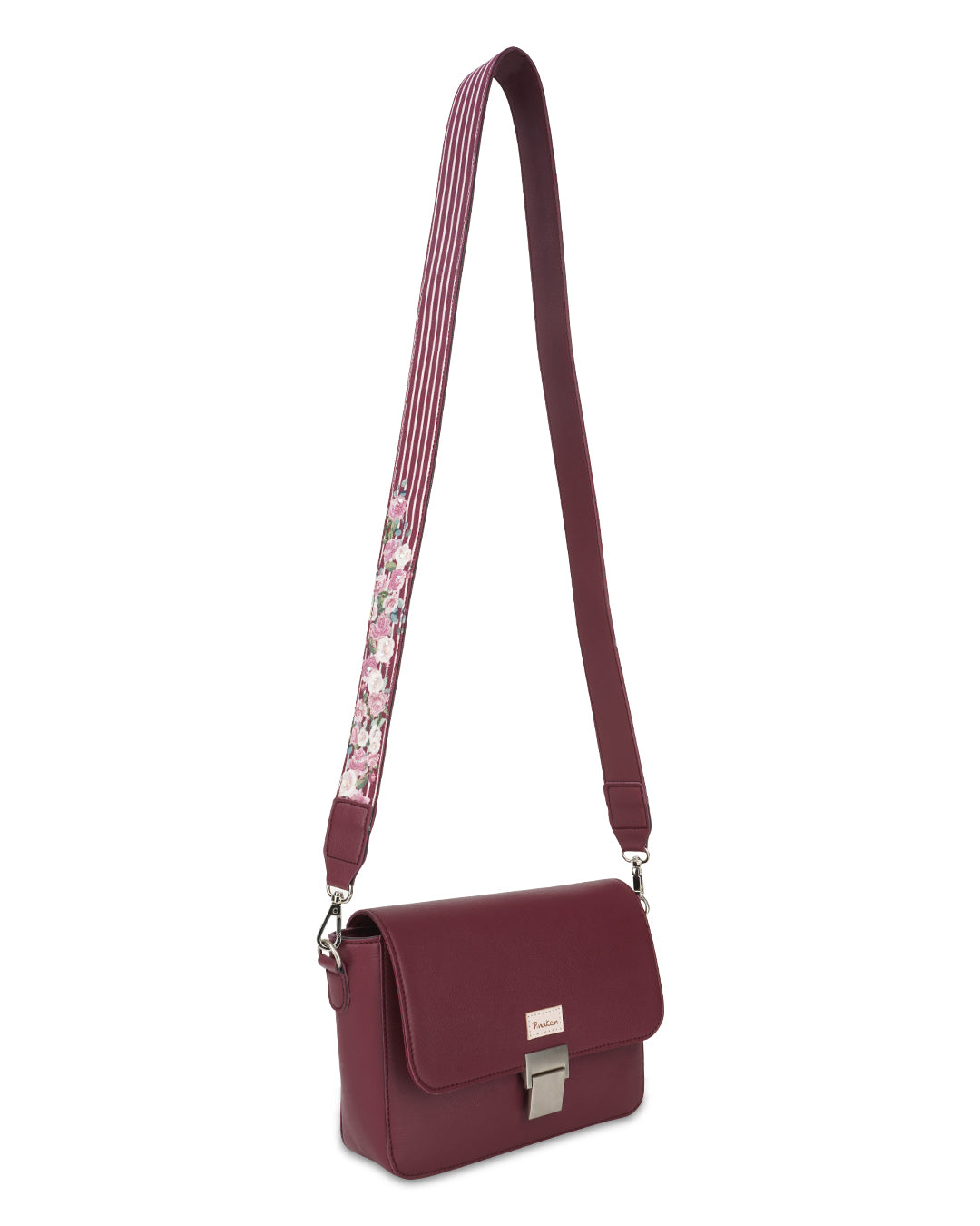 Glamour Roses Embroidered Handle Sling Bag