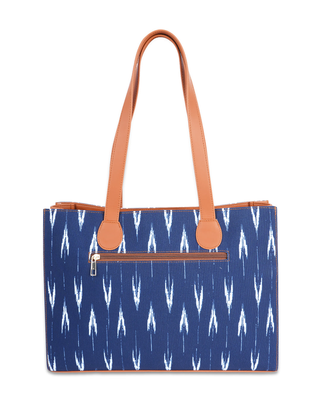Woven Ikat Office Tote Bag Without Embroidery