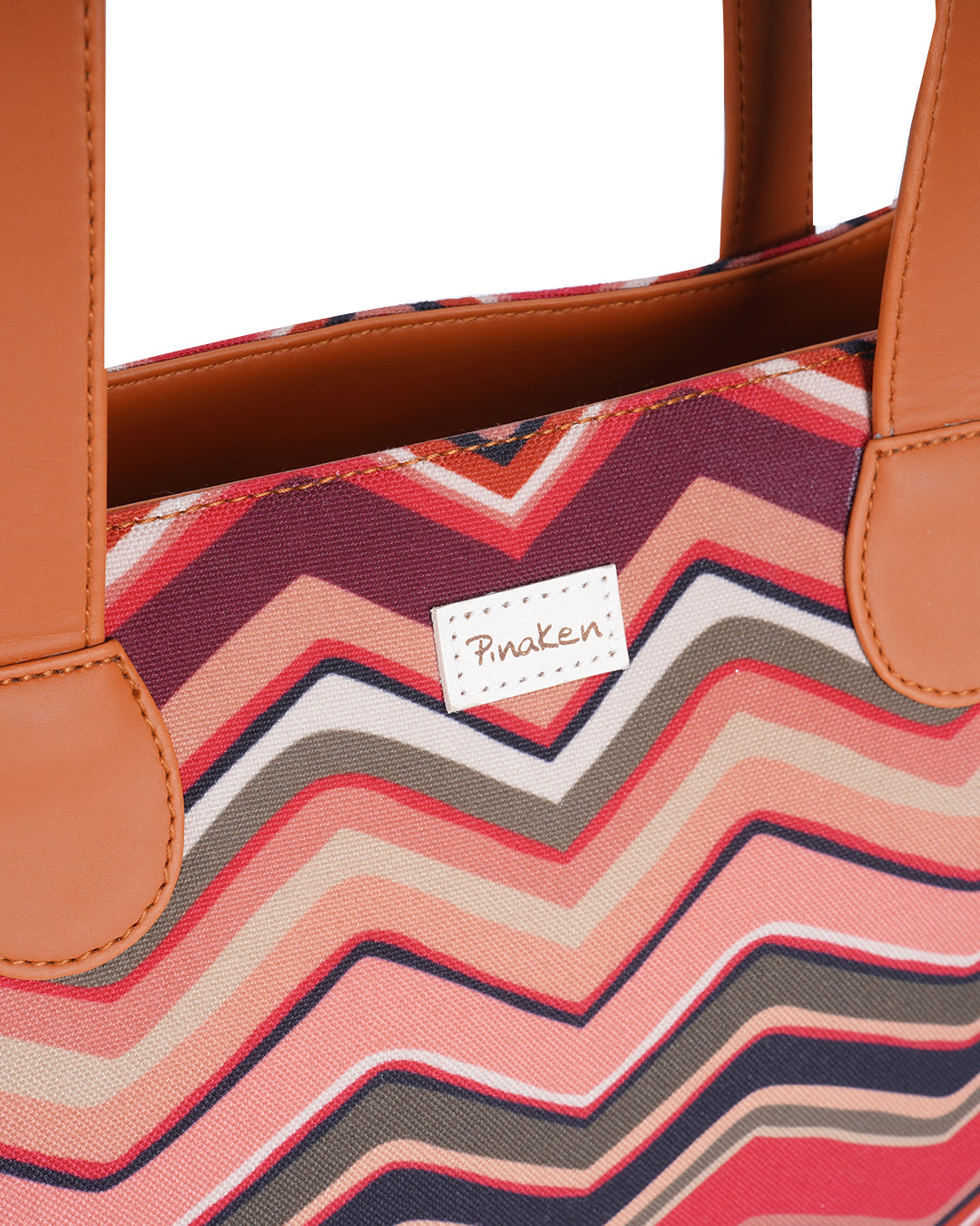 Multicolor Wave Office Tote Bag Without Embroidery