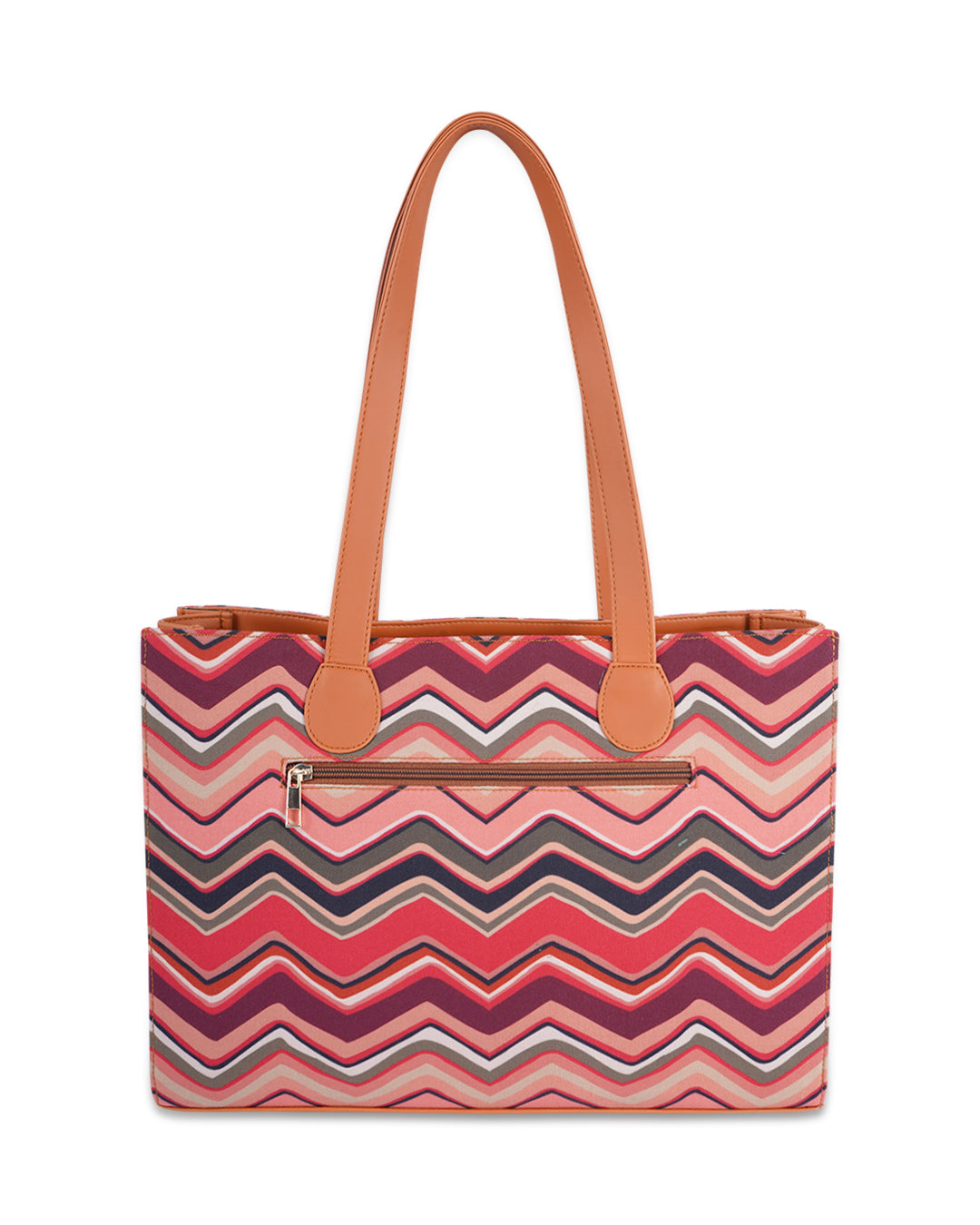 Multicolor Wave Office Tote Bag Without Embroidery