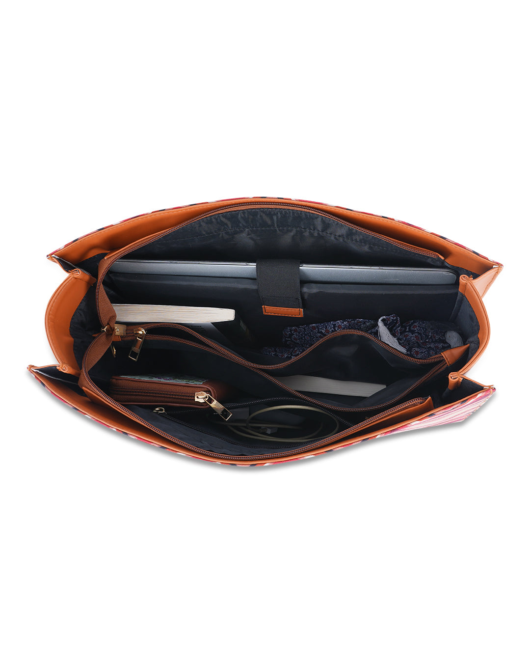 Multicolor Wave Office Tote Bag Without Embroidery