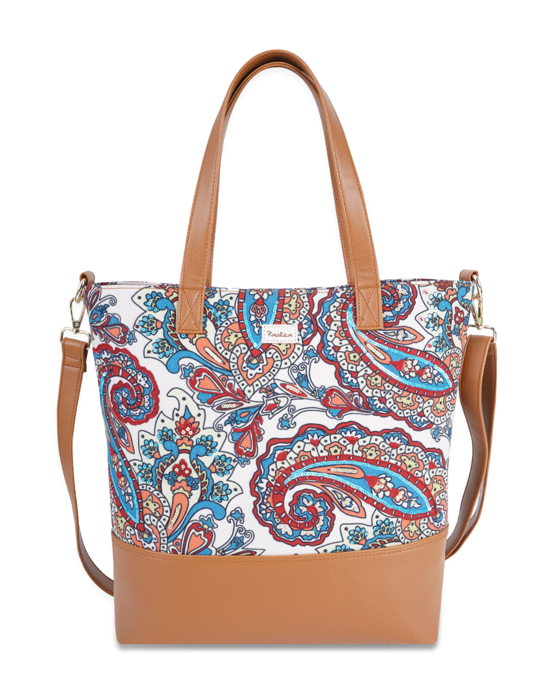 Floating Paisley Tote Sling Bag