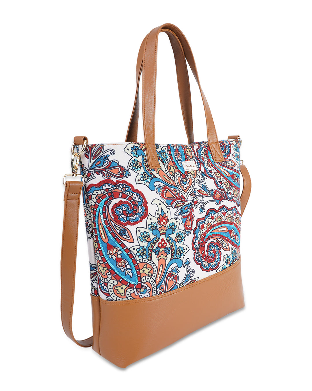 Floating Paisley Tote Sling Bag