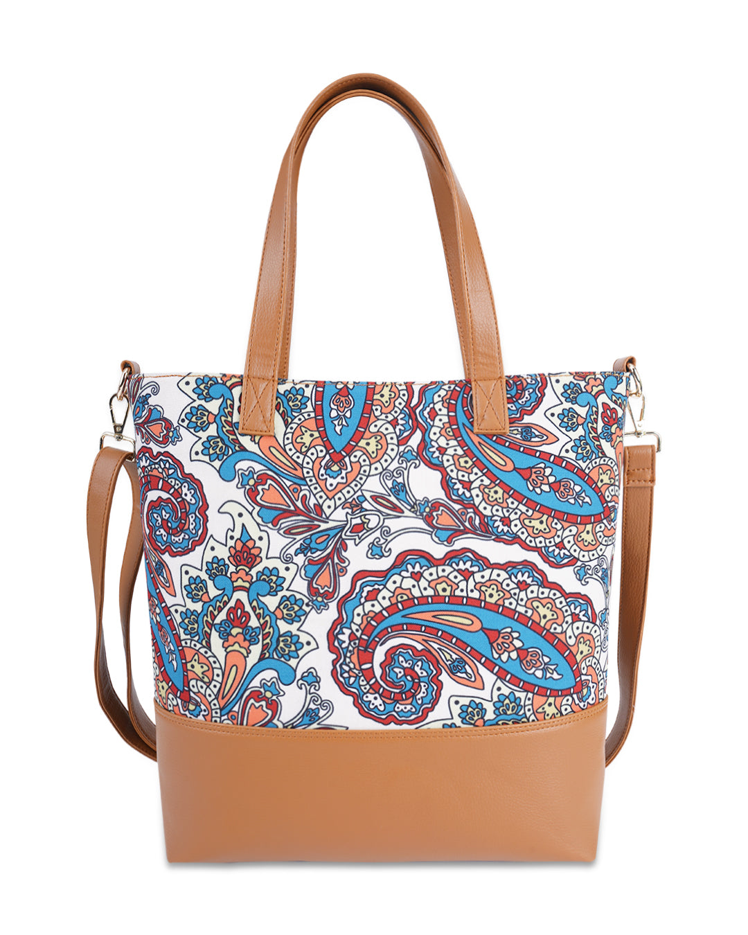 Floating Paisley Tote Sling Bag