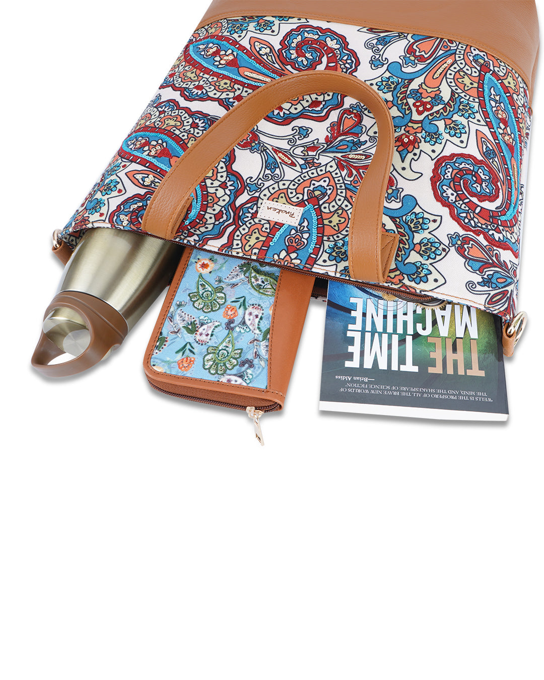 Floating Paisley Tote Sling Bag