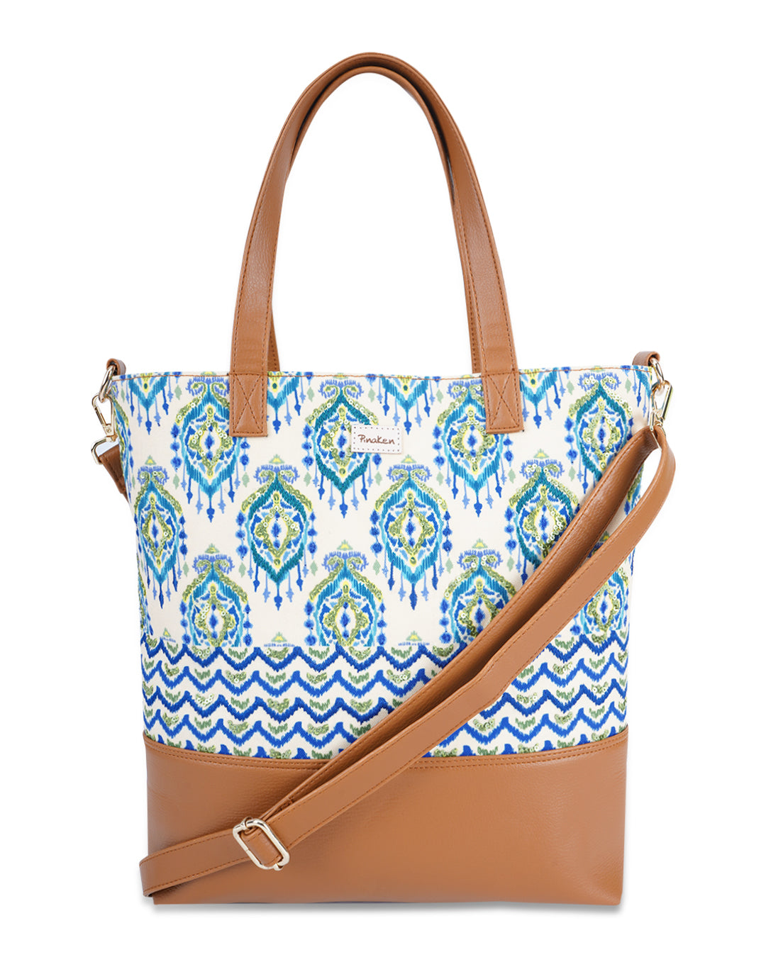 Ikat Dmask Tote Sling Bag