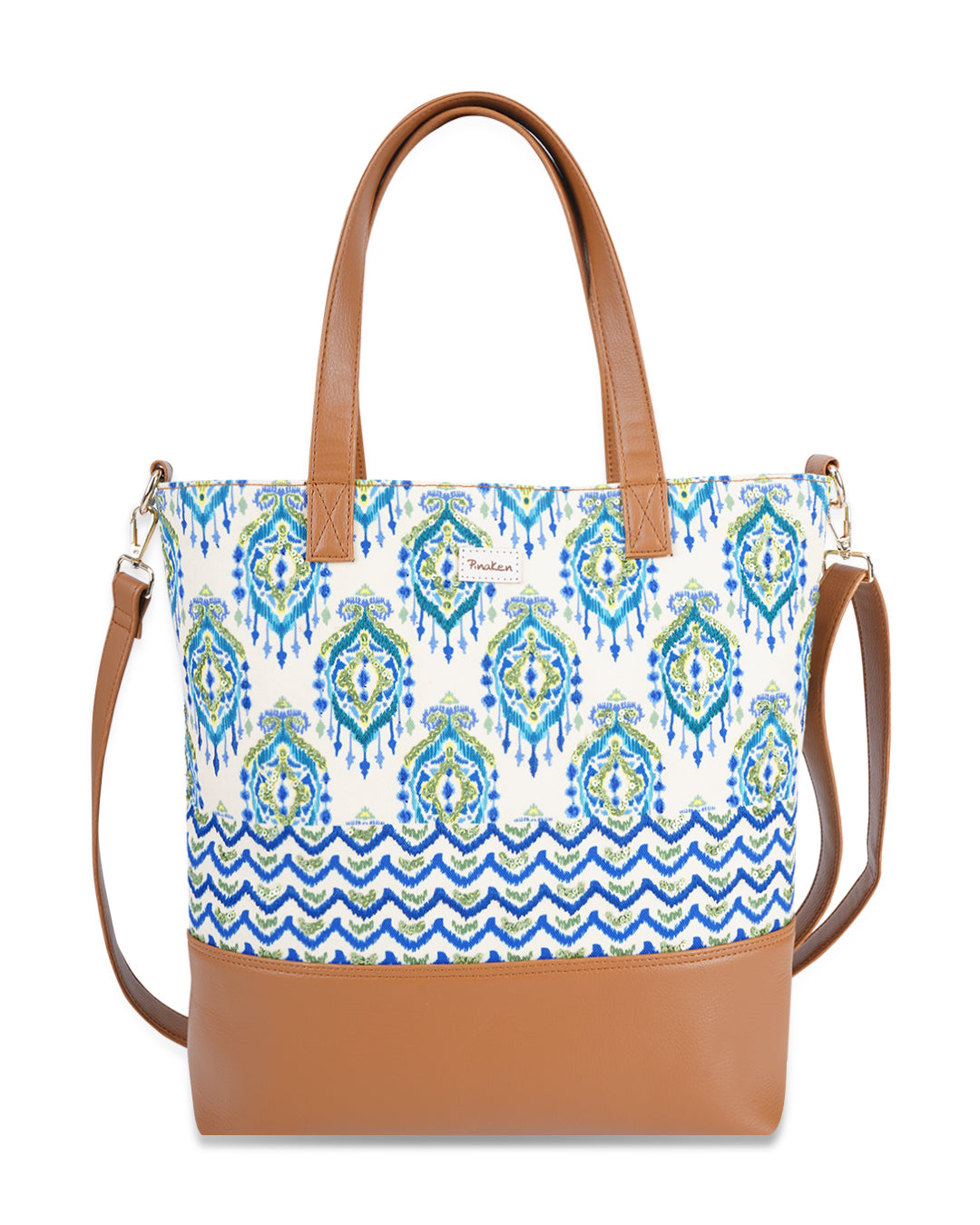 Ikat Dmask Tote Sling Bag