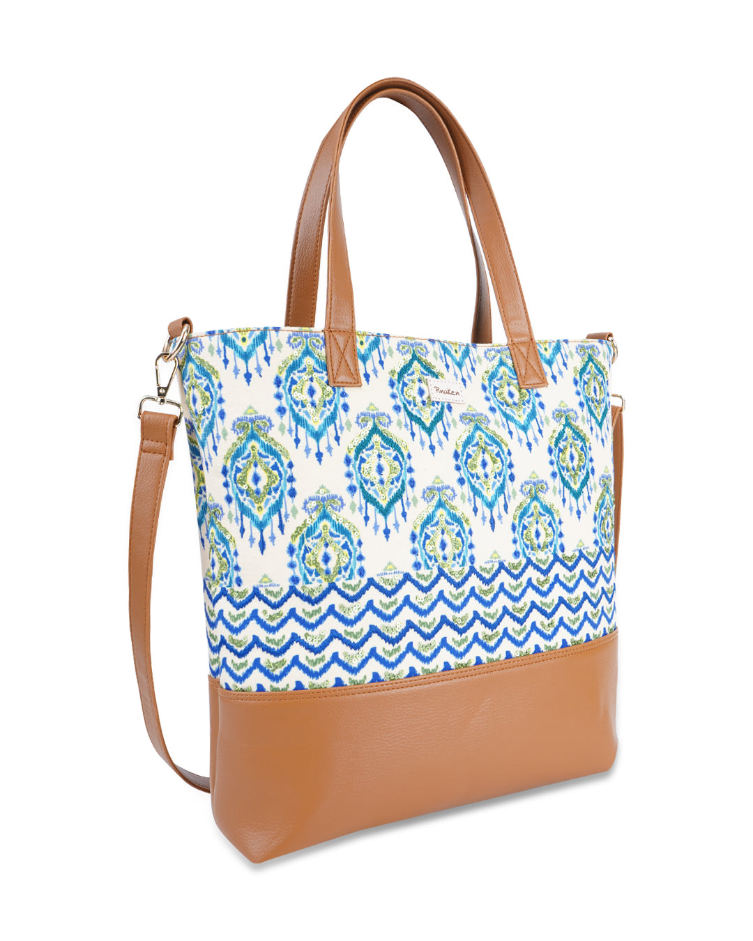 Ikat Dmask Tote Sling Bag