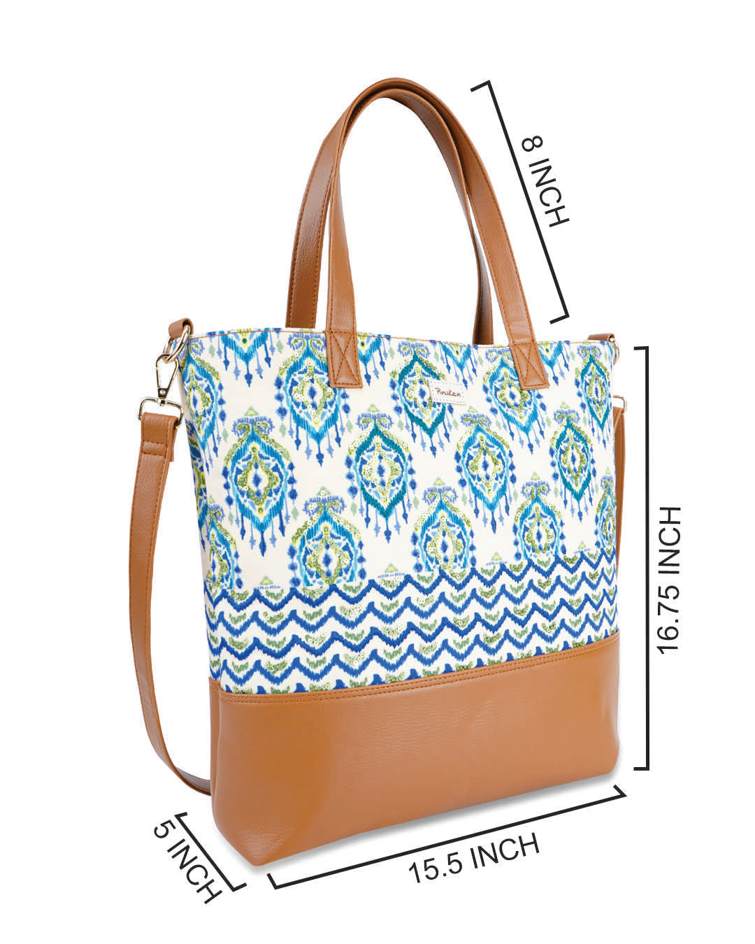 Ikat Dmask Tote Sling Bag