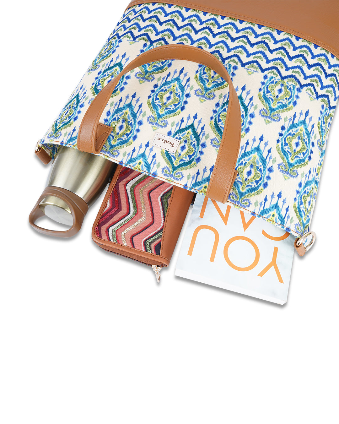 Ikat Dmask Tote Sling Bag