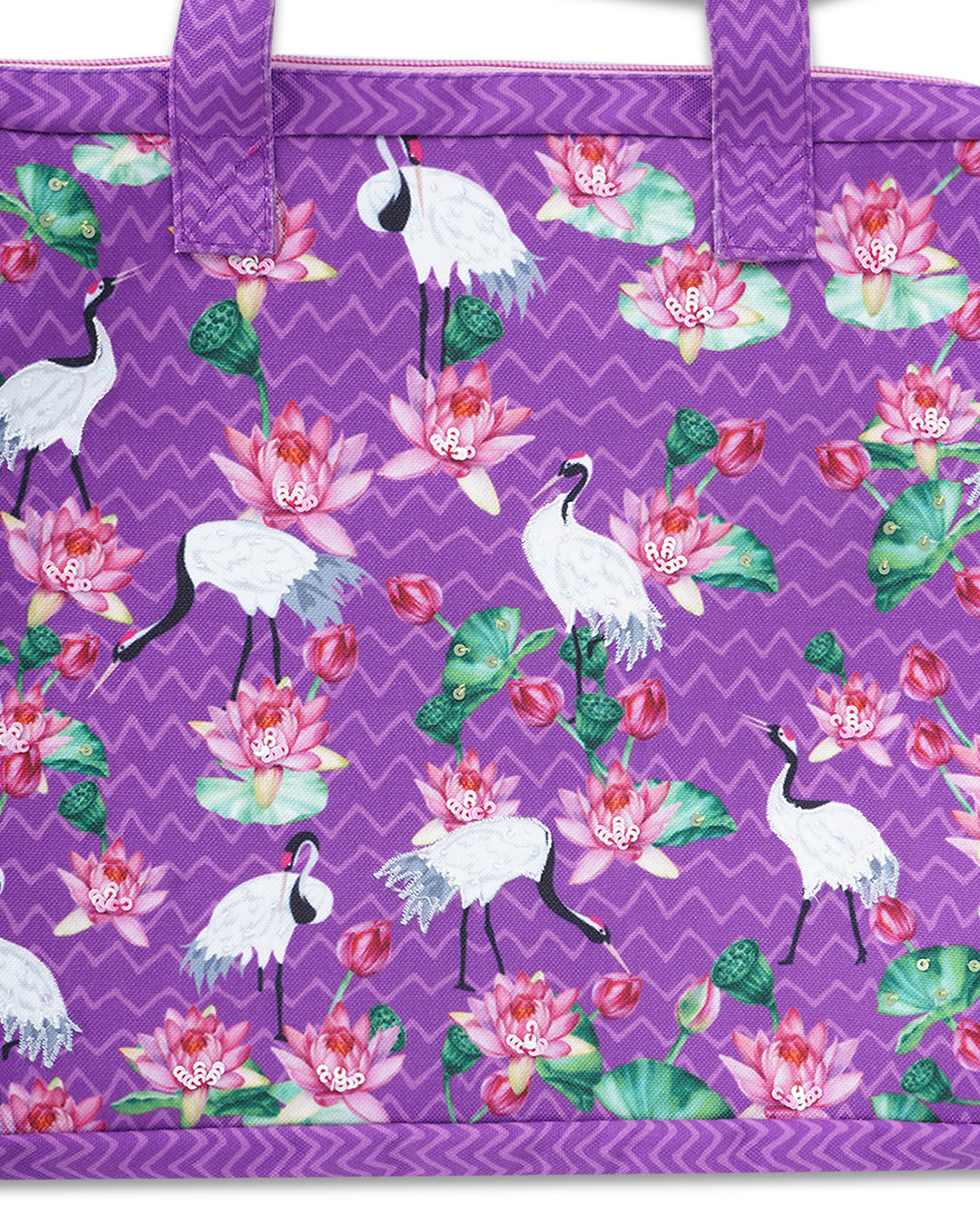 Crane With Lotus Laptop Sleeve