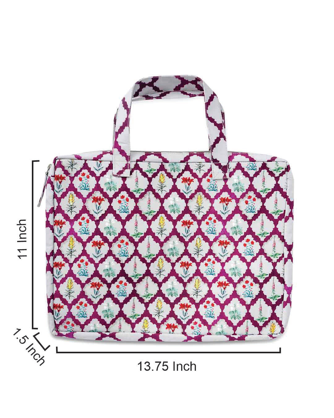 Floral Quatre Foil Laptop Sleeve