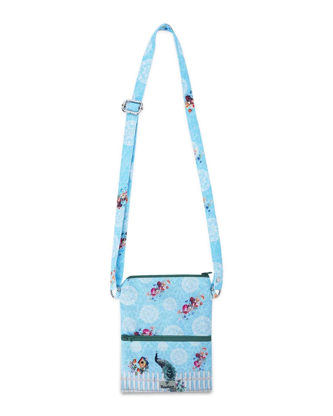 Peacock Fence Small Sling Bag