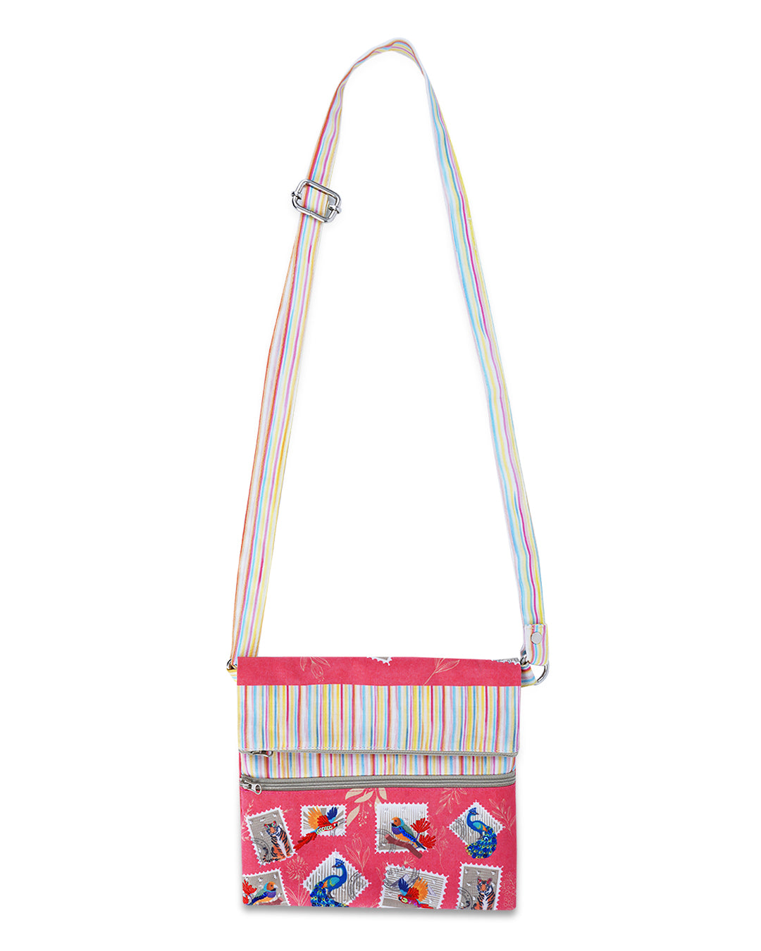 Jungle Stamp Folded Sling Bag