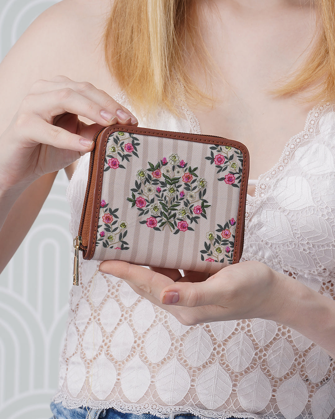 Guldasta Top Zip Wallet
