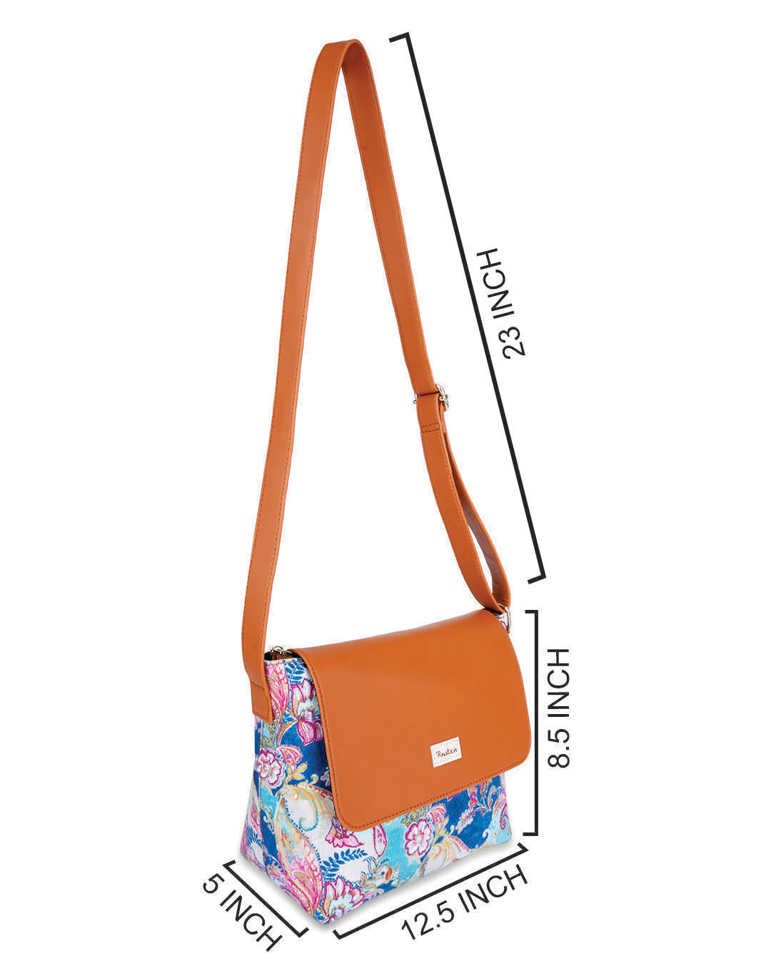 Floral Paisley Bucket Sling Bag