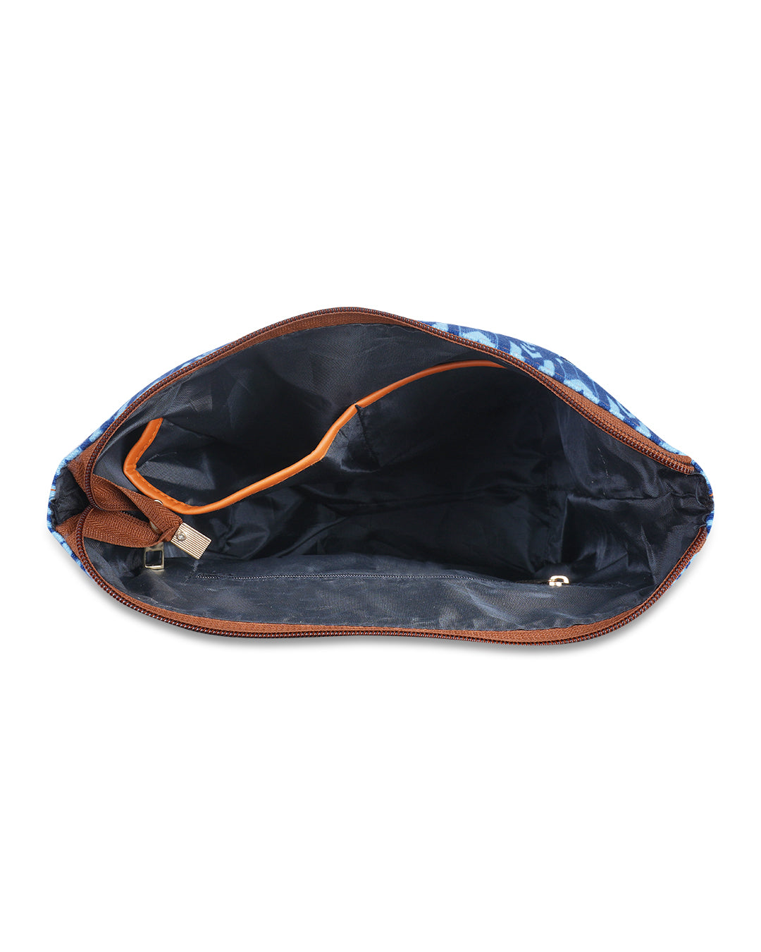 Navy Ikat Bucket Sling Bag