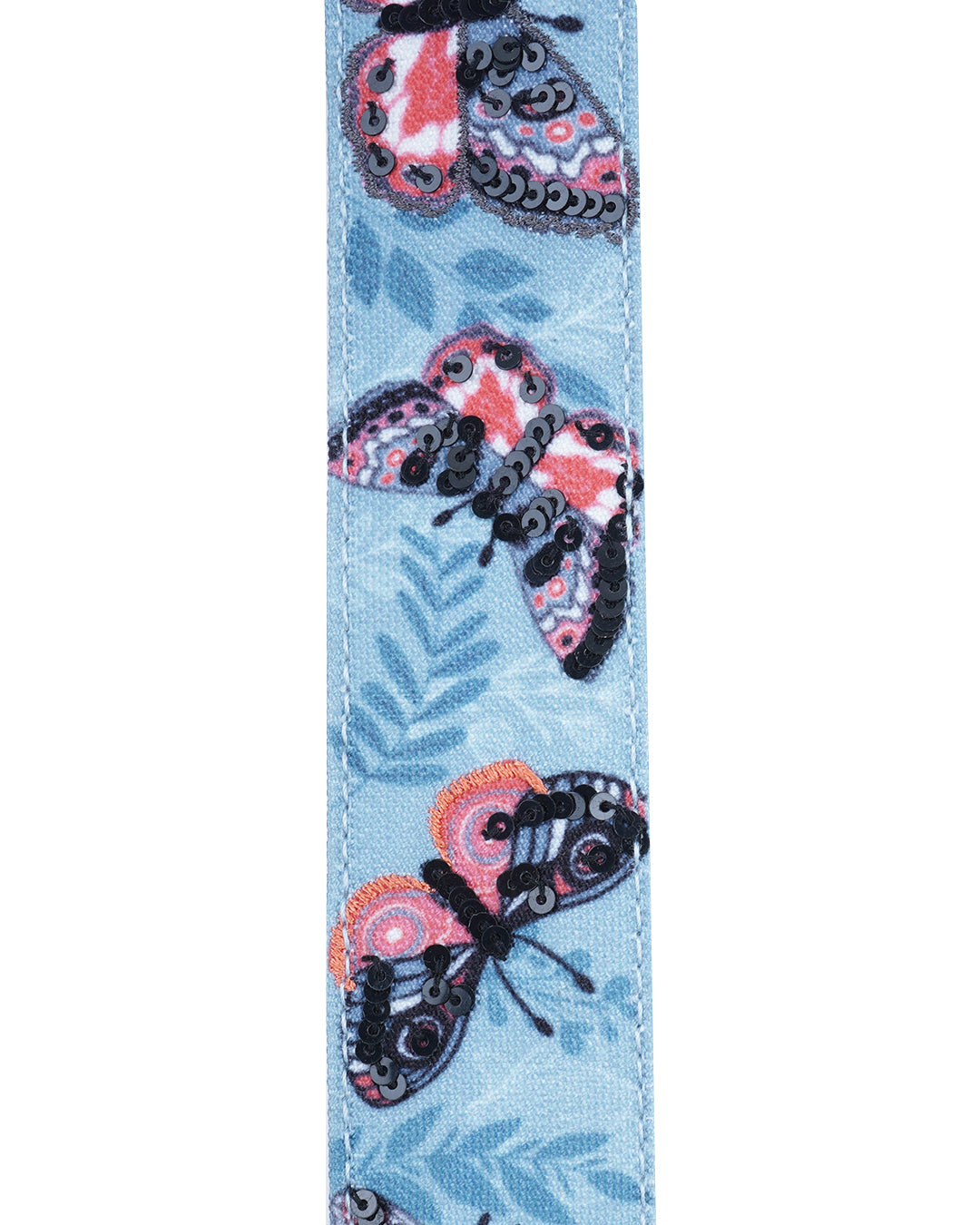 Butterfly Embroidered Handle Sling Bag