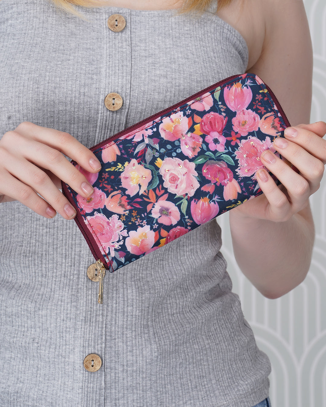 Gulrang Top Zip Large Wallet