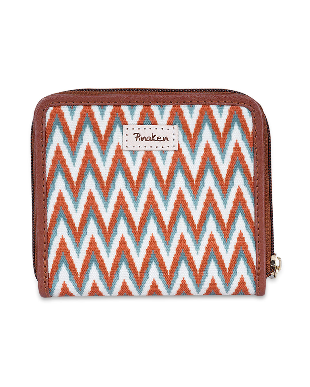 Zigzag Top Zip Wallet