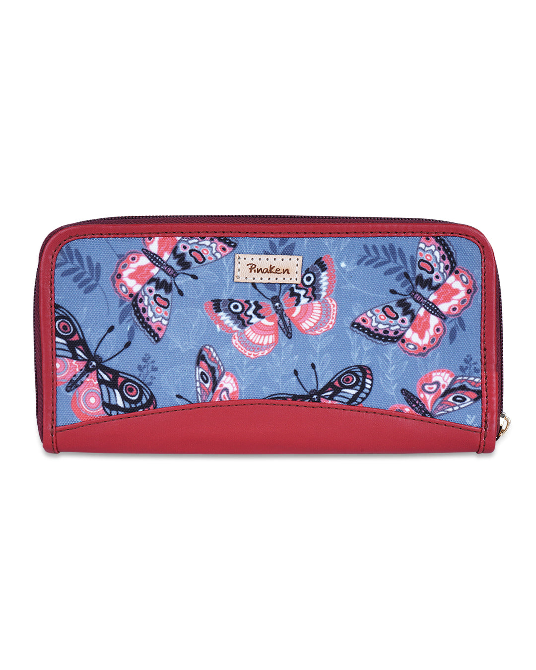 Butterfly Top Zip Cluth Wallet