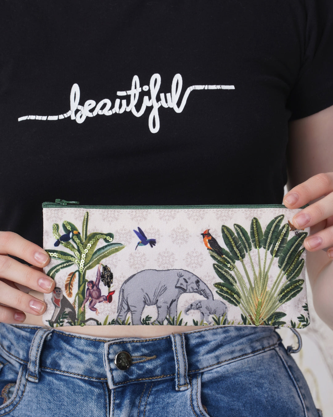 Banana Groove & Savanna Grassland Pencil Pouch Set of 2