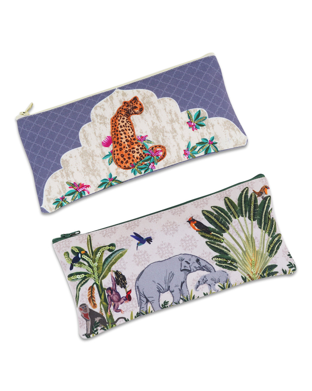 Banana Groove & Savanna Grassland Pencil Pouch Set of 2
