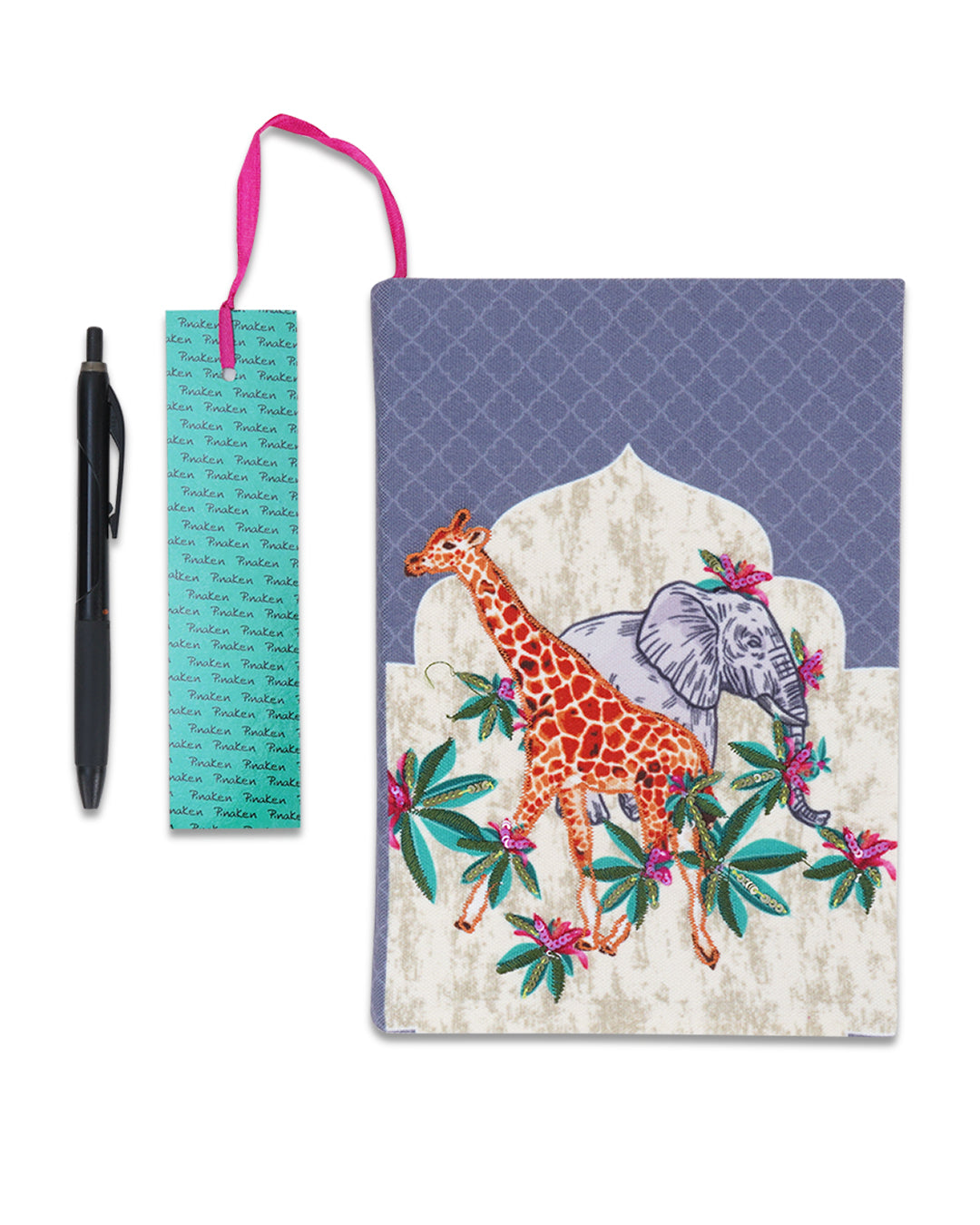 Savanna Grassland Fabric Notebook 8 X 6"