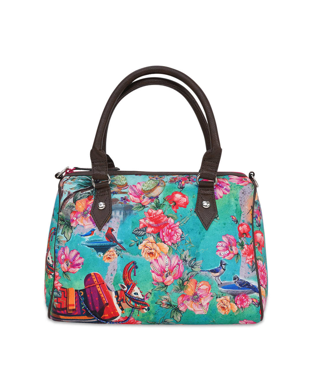 Floraln Cow Mini Flight Bag