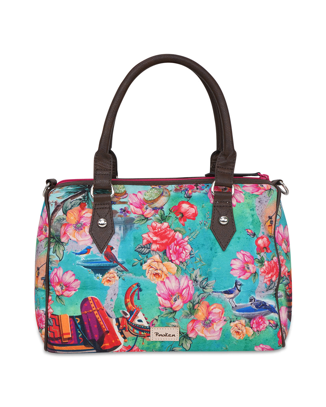 Floraln Cow Mini Flight Bag
