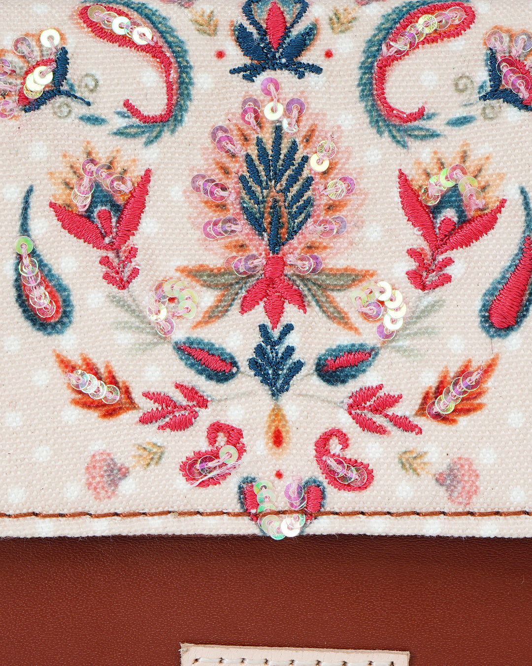 Mughal Motif Flap Wallet