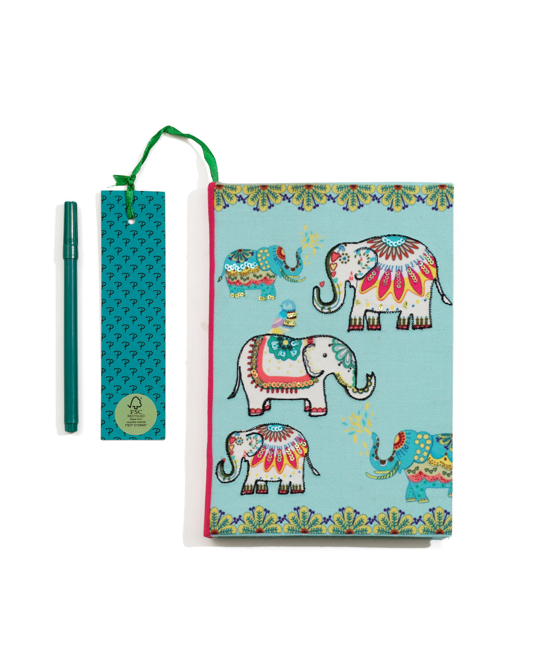 Jumbo Trunk Fabric Notebook 8 X 6"