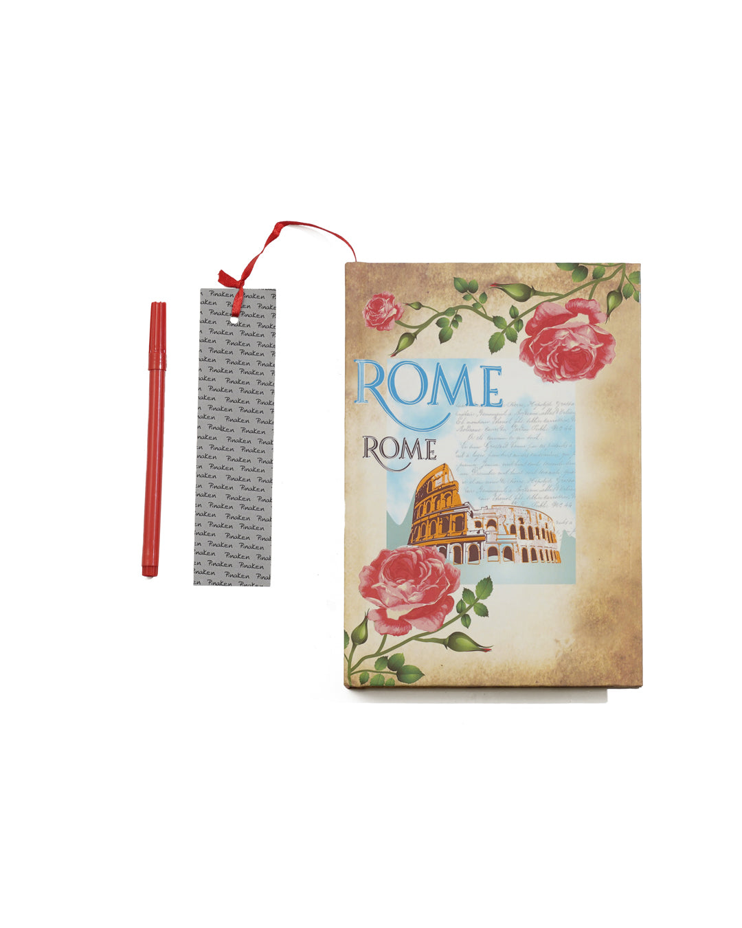 Vintage Rome Notebook 8 X 6 Hard Cover